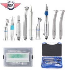 Dental E-generator LED High Speed &Slow Speed Handpiece Air Scaler Kit 4 Holes