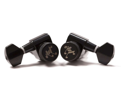Genuine Tone Ninja 19:1 Locking Tuners, 7 String 3x4 set, Black - Picture 4 of 4