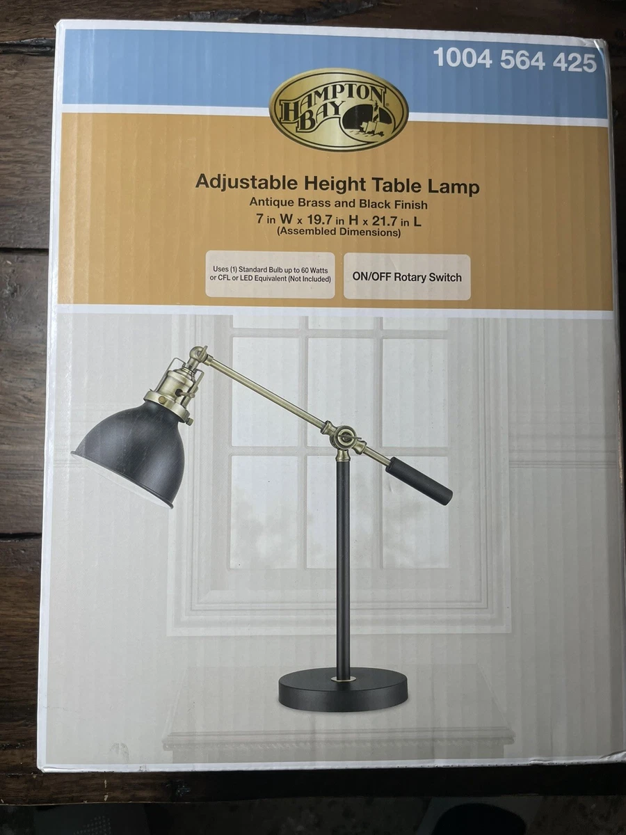Hampton bay adjustable height lamp deals