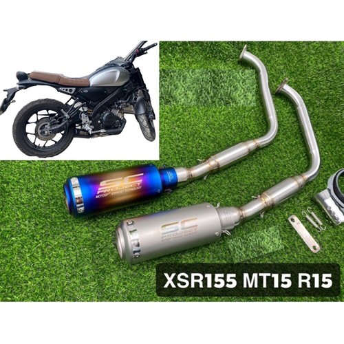 Exhaust Headers Muffler XSR155 mt15 new R15 Stainless steel 304 System Pipe  - Imagen 1 de 7