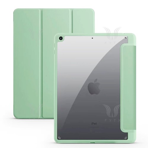 Smart cover in pelle per iPad 7/8/9/10th Pro 11 12.9 Air 11" con supporto matita - Foto 13 di 21