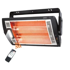 Electric Garage Heaters with Remote Control, 1500W/750W Ceiling Mounted Radia...