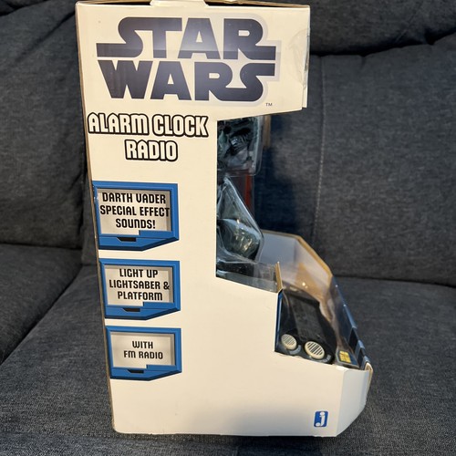 Star Wars 12" Darth Vader Alarm Clock Radio Factory Sealed Jazwares New 2012 - Picture 6 of 8
