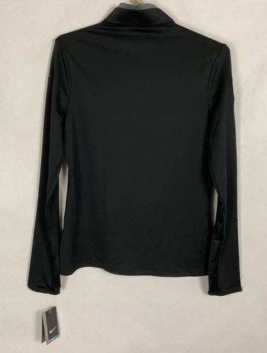 Nike Womens Dri-Fit Stretch 1/4 Zip Black Golf Top Size M Has a Logo 36x25.5 New - Picture 7 of 19