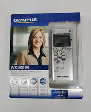 Olympus WS-500M 545 Hours Handheld Digital Voice Recorder SILVER NEW Sealed