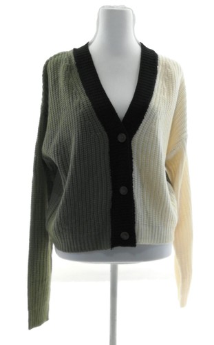 Moral Society Damen Regular Pullover Langarm V-Ausschnitt Mehrfarbig - Bild 6 von 7