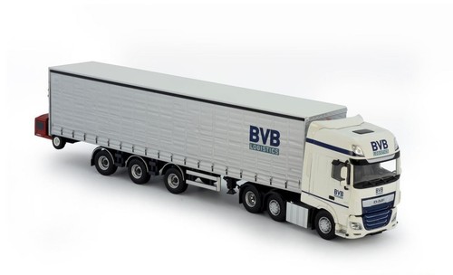 Tekno 1:50 BVB Logistics DAF XF Super Space Cab curtainside semitr Truck Diecast - Picture 2 of 4