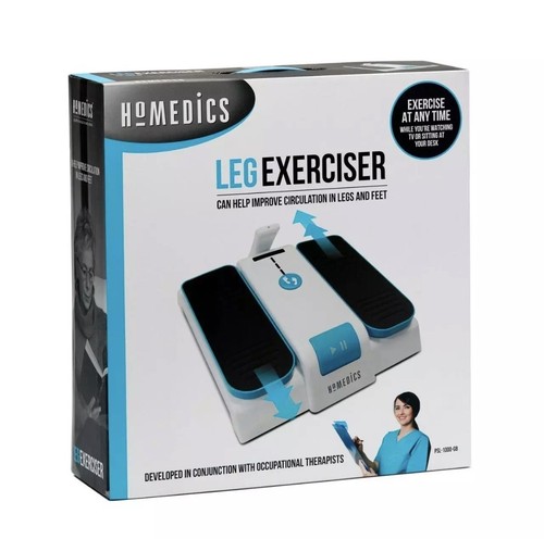 HoMedics Leg Exerciser with Remote Control White - Underdesk Stepper - Picture 3 of 8