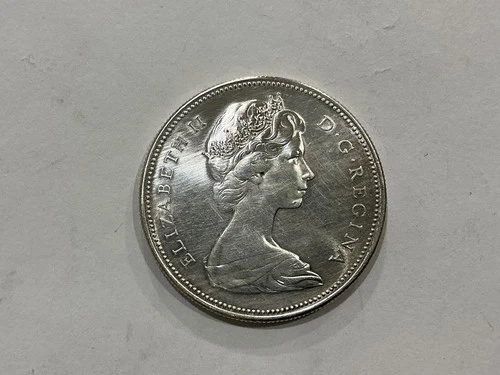 Canada 1867-1967 Commemorative Anniversary 80% Silver Dollar Coin Elizabeth II