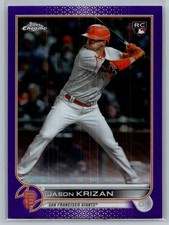 2022 Topps Chrome Update Jason Krizan Purple Refractor #USC9
