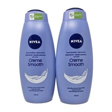 Nivea Body Wash Creme Smooth Shea Butter Scent 25.36 Ounce 2 PACK MADE GERMANY