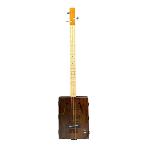 Haze Model X1 DIY Cigar Box Guitar Kit – Mahogany “Blues” Style with 2 Slides - Picture 10 of 19