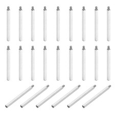24pcs M4x65mm+6mm Nickel Plated Iron Male-Female Hex Standoff, Silver