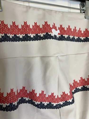 Goldsheep Womens Medium White/Blue/Red Nordic Leggings M - Picture 3 of 5