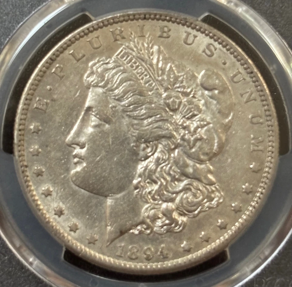 1894 S Morgan Silver Dollar PCGS AU50 Semi Key Date-GOLD SHIELD (#738) - Image 4 of 4