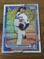 2024 Bowman Chrome Mega Yoshinobu Yamamoto Mojo Refractor #36 Rookie RC Dodgers 