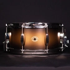 Slingerland 14" x 6.5" Radio King Artist Snare Drum, Black & Gold Lacquer