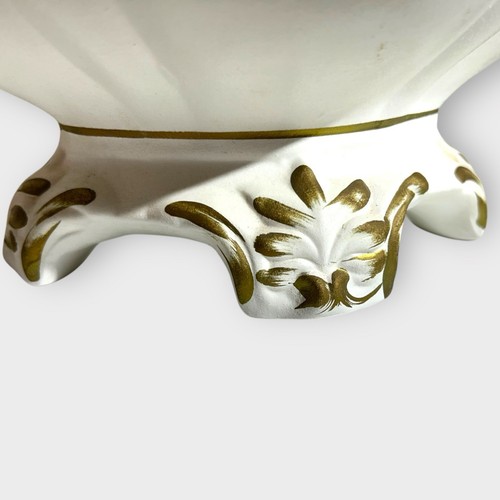 Tolle Capodimonte Porzellan Keks Suppenkanne Made in Italy Blumendekor - Bild 14 von 22