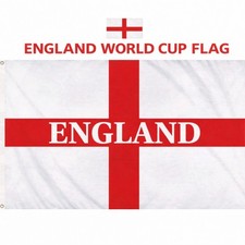 England World Cup England Flag St George's (5Ft X 3Ft) Polyester Brand New .
