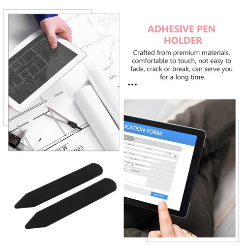 2 Pcs Stylus Holder Silicone Sleeve Case Adhesive Stylus Pen Holder - 第 4/10 張圖片