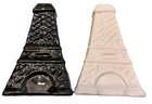 EIFFEL TOWER Ceramic White SALT & PEPPER SHAKERS Paris Style French Theme Decor 