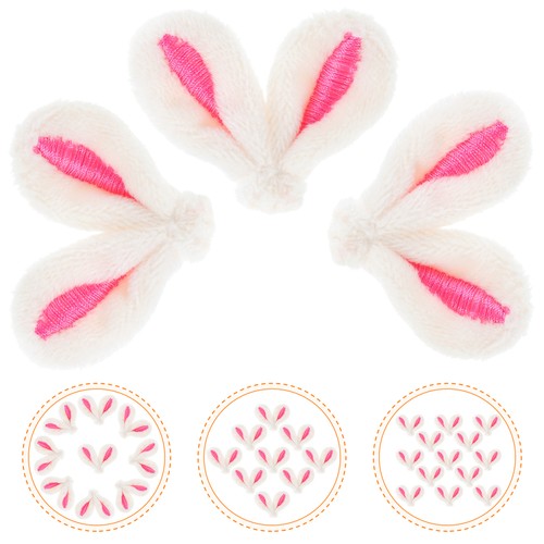 20 Pezzi Accessori Orecchie di Coniglio Fermagli per Capelli Pasqua per Ragazze Forcina - Foto 7 di 12
