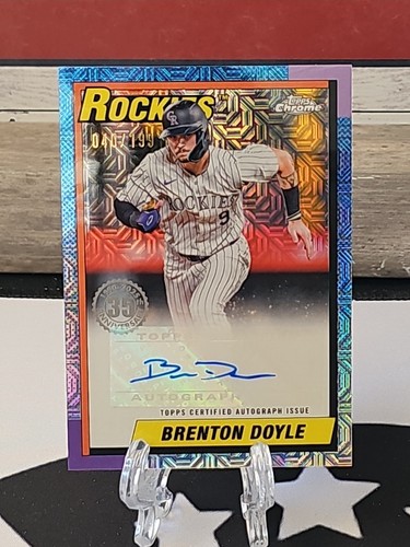 Brenton Doyle 2025 Topps Silver Pack 1990 Chrome Autograph /199