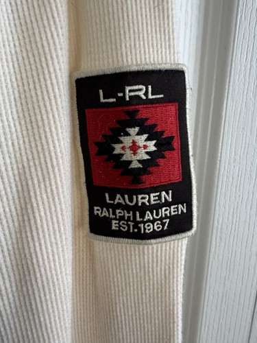 Pullover L-RL Lauren Active Color Block Cuarto Cremallera Parches Aztecas Para Mujer Talla XL - Imagen 2 de 7