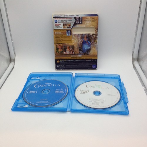 Cinderella 2015 Blu Ray DVD Digital Best Buy Exclusive Lenticular Slipcover RARE - Bild 4 von 4