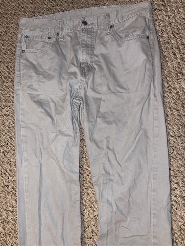Levi's 508 Men's 33X32 Regular Taper Fit 5 Pocket Jeans Gray 100% cotton Pants - Bild 3 von 9
