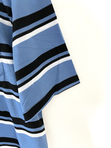 Big Size Striped Polo T-Shirt Short Sleeve Top Pocket Collar 3XL,4XL,5XL - Picture 11 of 15