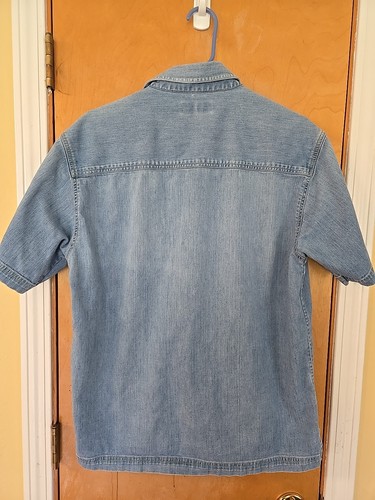 CAMICIA JEANS LEE COOPER PEARL SNAP DENIM SLIM FIT UOMO LARGE SENZA ETICHETTA TAGLIA - Foto 7 di 7