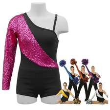 We Got Game Short FUCHSIA Biketard Child X-Small Dance Costume Jazz Tap Unitard