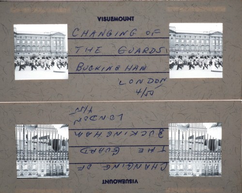 8x Stereo realist 3D slides - Buckingham LONDON - 1955 Travel Black & White - Picture 7 of 14