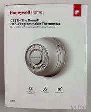 Honeywell CT87N1001 Round Heat/Cool Manual Thermostat - White