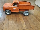 Vintage ORANGE TONKA PRESSED STEEL METAL DUMP TRUCK 13190
