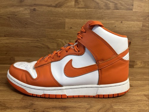Nike Dunk High ‘Syracuse’ Size 8.5 UK Men’s Unisex Orange White Trainers - Imagen 2 de 13