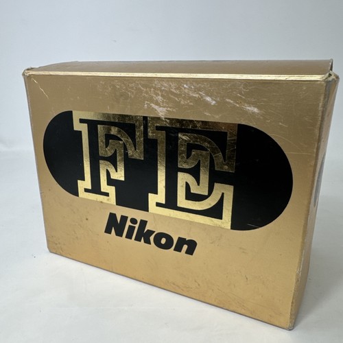 Nikon FE 35mm SLR Film Camera BOX ONLY + Original Casing Caps + Remote Control - Picture 4 of 8