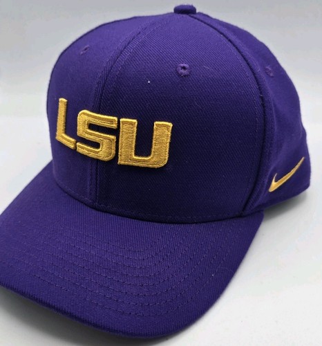 LSU Tigers Hat Cap Adult Small Purple Yellow Nike Classic99 Football Mens - Bild 1 von 10