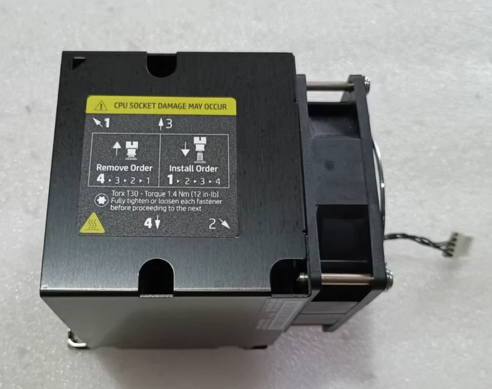 Used HP Z8 G4 No.1 Position CPU0 Heatsink w/cage Rev A 900197-001 - Image 4 of 4