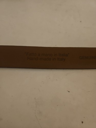 Fatto A Mano In Italia Italienischer Leder Herren Schwarz Gürtel 34/85 800P 02 Handarbeit - Bild 2 von 4