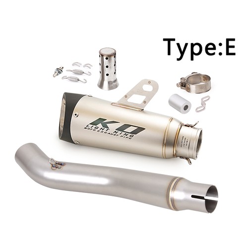 Tubo de escape de enlace medio 51 mm puntas silenciadoras para Honda CBR250R 2011-2016 - Imagen 8 de 13