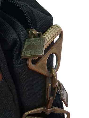 Rare Boeing Vintage Logo Over The Shoulder Messenger Bag Leed's Brass Hardware  - Bild 9 von 19