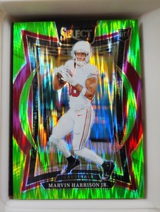 2024 Panini Select - Concourse Marvin Harrison Jr. #28 Neon Green Shock 473/599