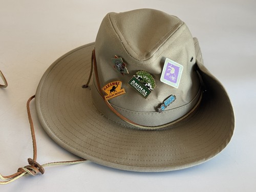 Juego de 2 gorras de safari Walt Disney World Animal Kingdom Outback 6 prendedores talla pequeña y mediana - Imagen 3 de 11