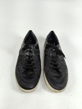 Men's Restoration Gambit Black Leather Shoes Size 46