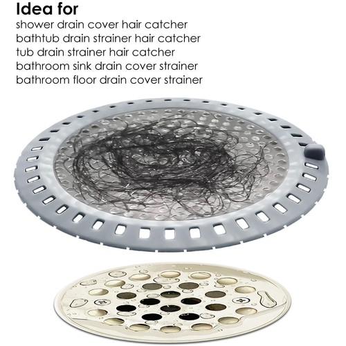 2PCS Shower Drain Hair Catcher/Strainer/Cover/Filter/Trap, Bathtub Catcher, S... - Picture 6 of 6