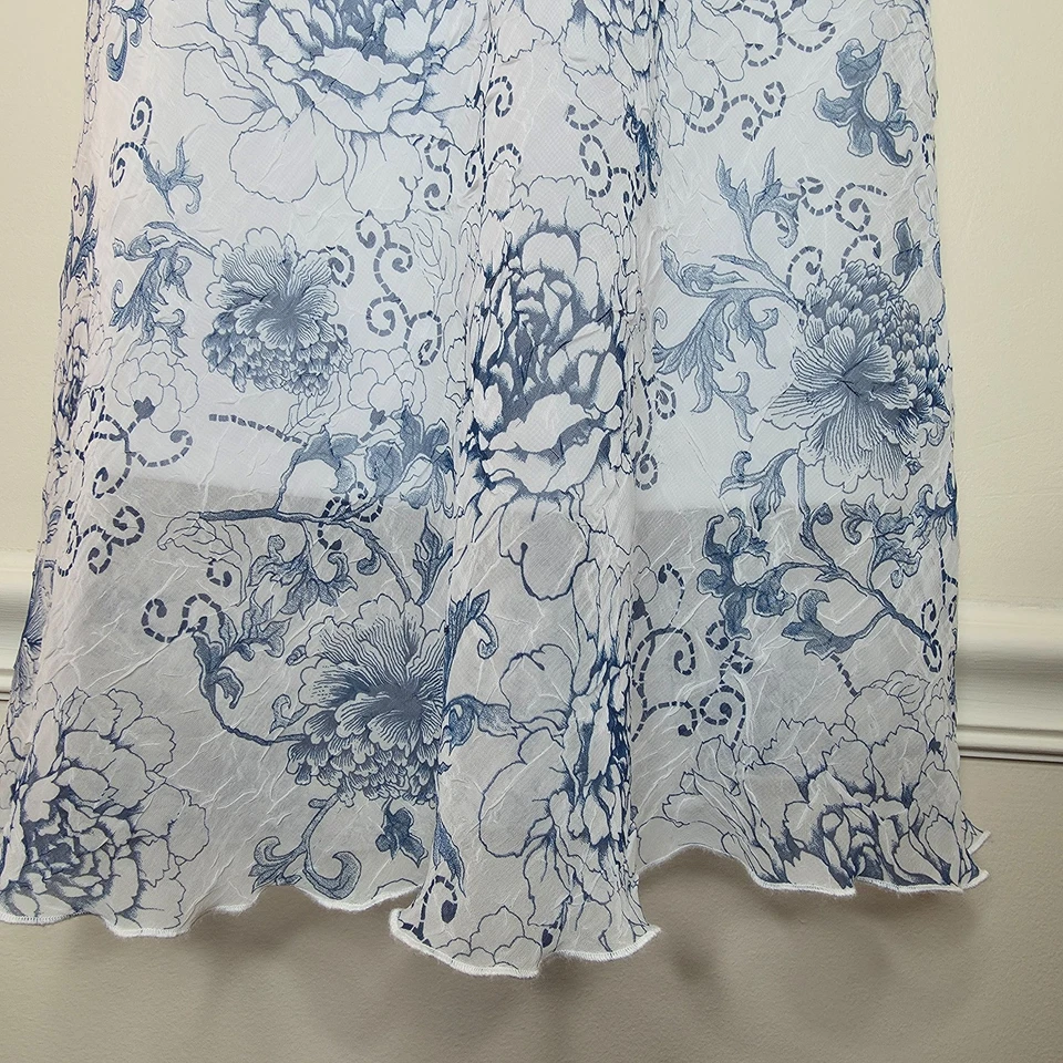 Vestido de Lechera Vintage Y2K La Belle Talla 6 Floral Transparente Manga Abullonada Hada de Casa Foto 4 de 4