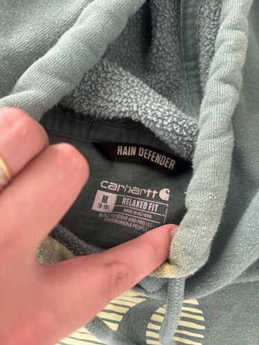 Sudadera con capucha para mujer Carhartt M Rain Defender verde - Imagen 3 de 5