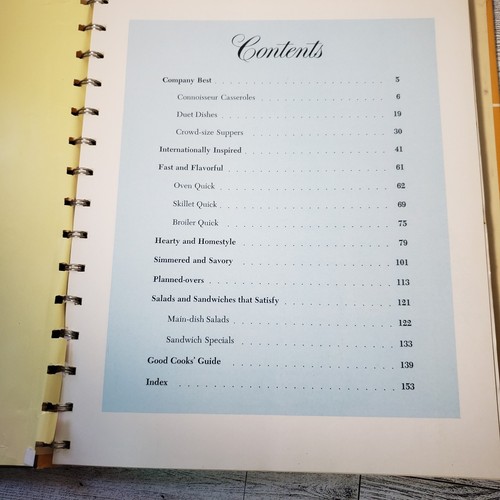 3 VTG BETTY CROCKER cookbooks New Good & Easy Hostess Dinner In A Dish 1960s - Foto 18 di 18